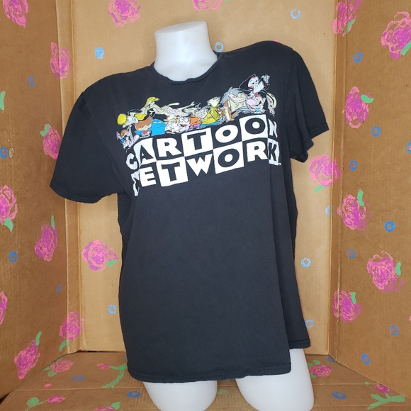 CARTOON NETWORK BLACK T SHIRT SIZE LARGE - Picture 2 of 6